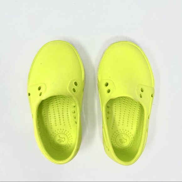 NATIVE Toddler Howard Yellow Boat Slip-On Shoes Size C5 - Picture 6 of 7